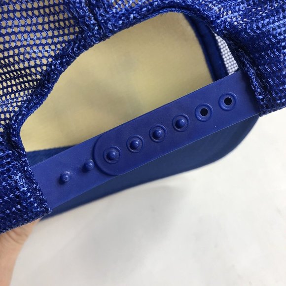 Vintage 90s Delo Mesh Trucker Hat Snapback Hat Baseball Cap - Picture 8 of 8